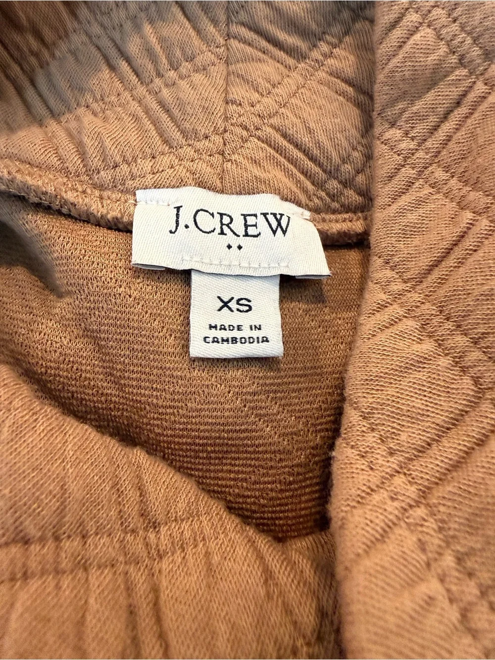 J.Crew Textured Turtleneck Sweater Camel Tan Size XS Cozy Chic neutral style